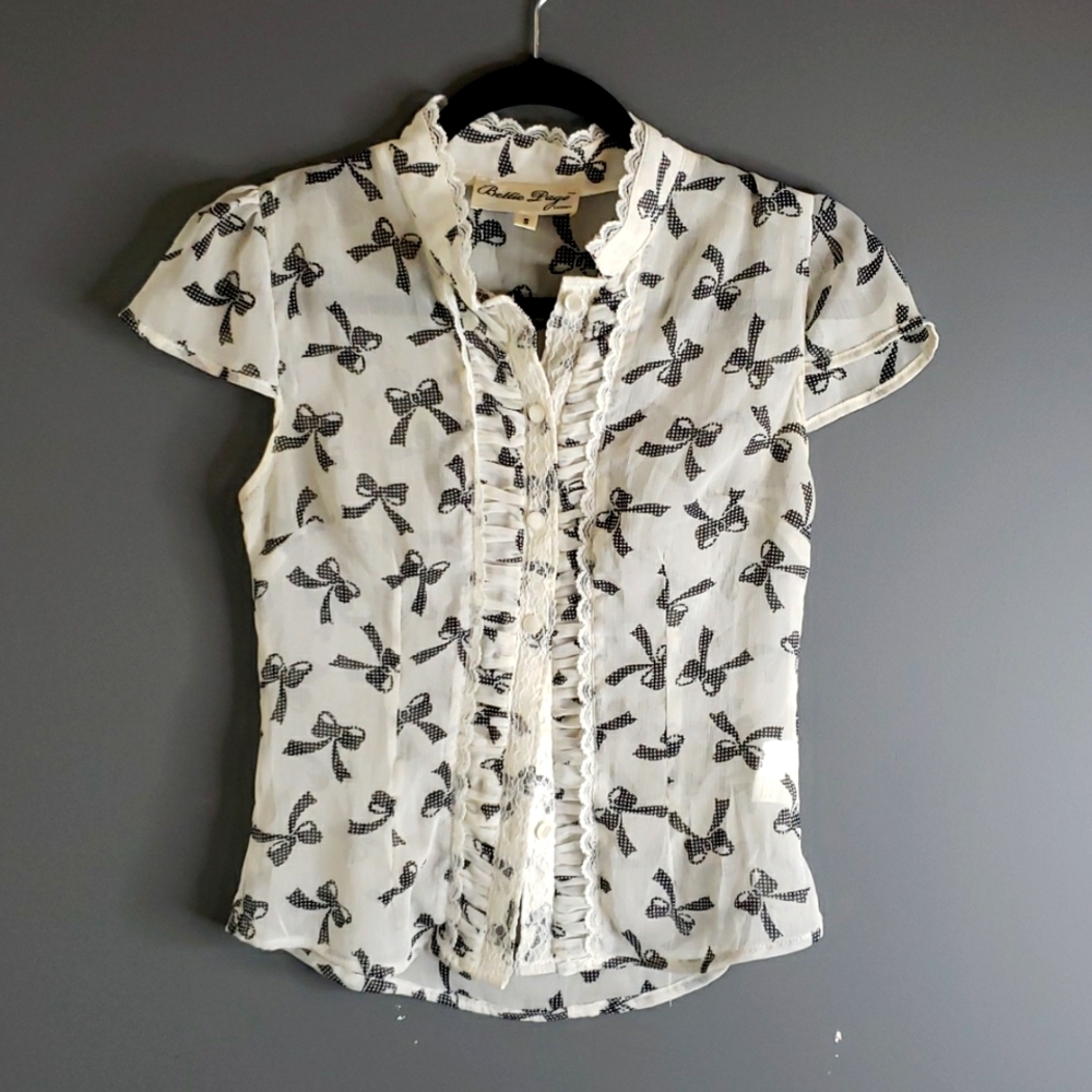 Sheer Bettie Page blouse
